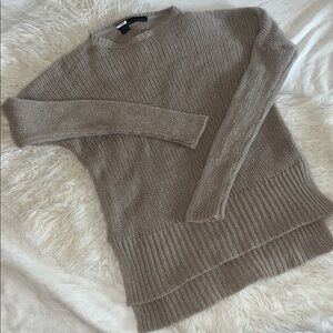 360 Cashmere Beige Light Tan Crewneck Sweater XS